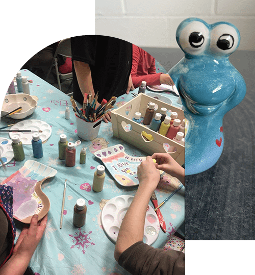 Colour Collective Pottery Painting and Well-being studio is a family friendly place, situated in an amazing part of Chesterfield surrounded by countryside. In our unique place we offer bespoke alternative holistic activities and therapies.